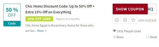 Chic Homz Promo Code