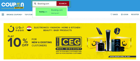 Booking.com Coupon.com.eg