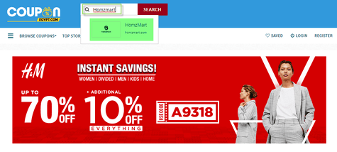 Homzmart Coupon.com.eg