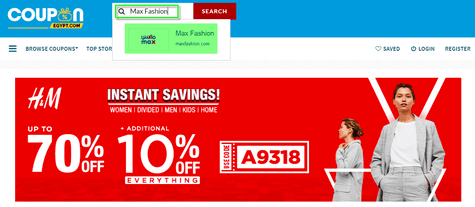 Max Fashion Coupon.com.eg