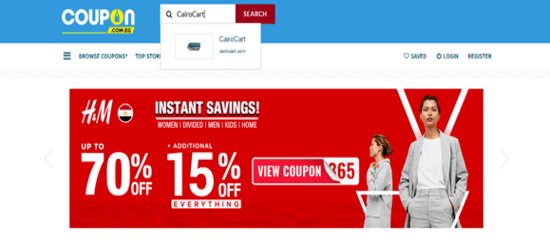 Search CairoCart Site