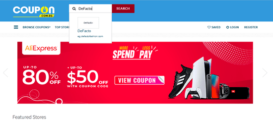 search DeFacto Coupon