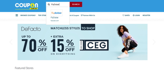 Search FlyDubai