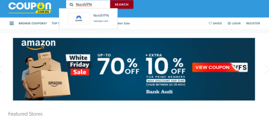Search NordVPN