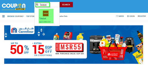 Talabat Coupon.com.eg