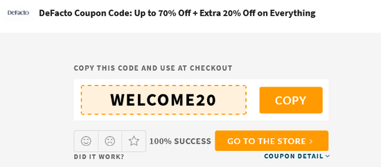 DeFacto Copy Code