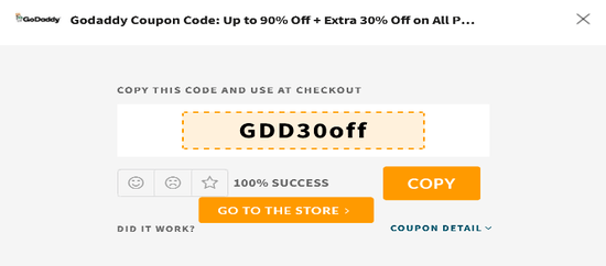 GoDaddy Promo Code