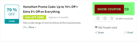 Homzmart Code