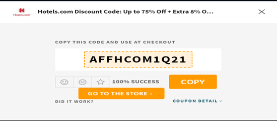 Copy Hotels.com Promo Code Now!