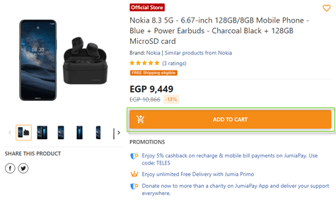 Jumia Cart