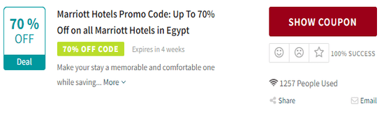 Show Marriott Hotels Promo