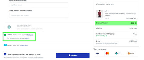 Max Fashion Discount