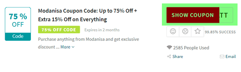 Modanisa Code