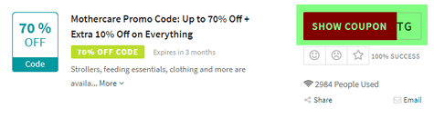 Mothercare Code