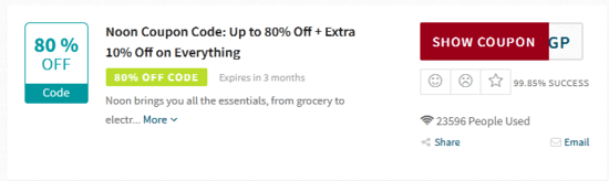 Show Noon Promo Code