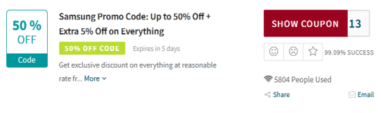Samsung Promo Code