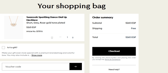 Swarovski Voucher Code Applied
