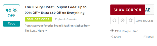 Show The Luxury Closet Promo
