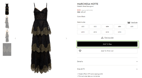 The Outnet Cart