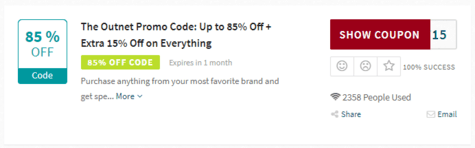 The Outnet Code