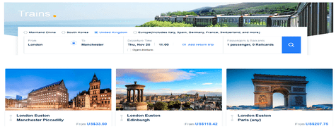 you can book train tickets with ease so you can be mesmerized by beautiful sceneries